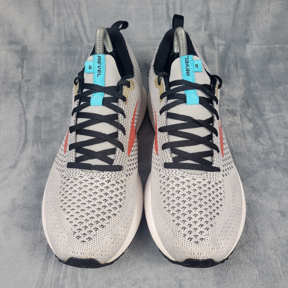Brooks Revel 4 Gray/Red Road Running Shoes Men's Size 9 - Picture 3 of 9